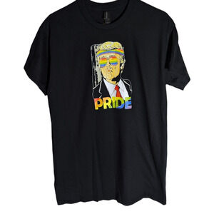 Trump Colorful Graphic Tee Shirt - Size M - All Genders